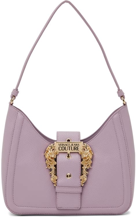 versace jeans couture purple bag